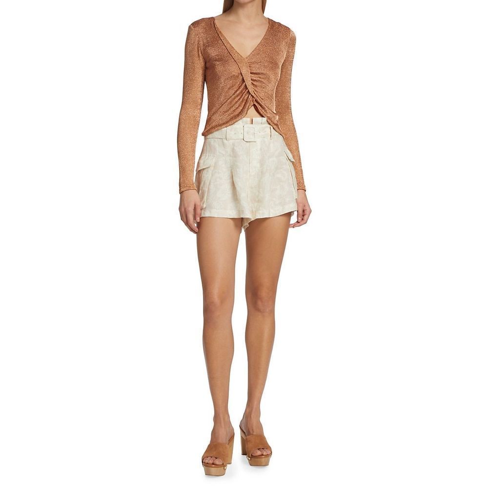 NWT Ramy Brook Brinley Metallic Top Size M $325
